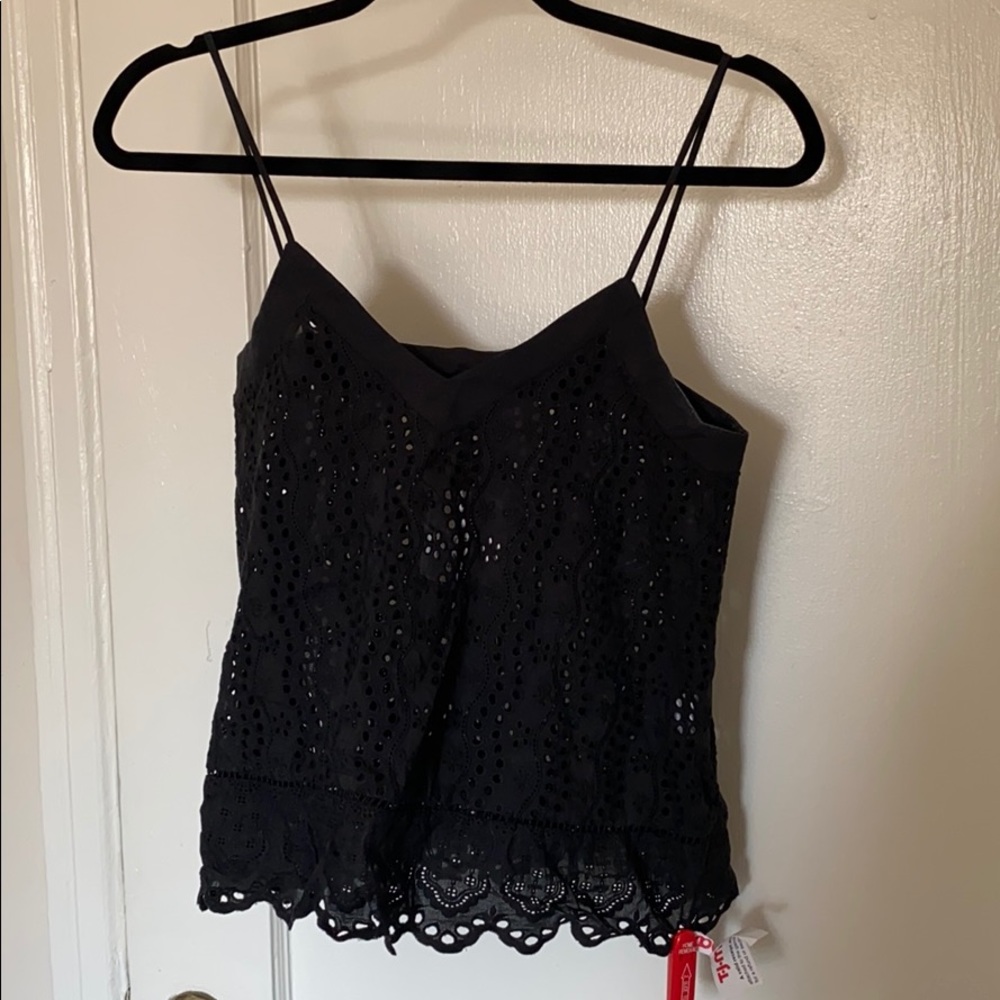 Black womens summer tank top